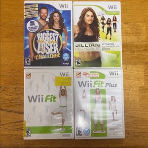 Wii Fitness Bundle Of 4 Work-Out Videogames